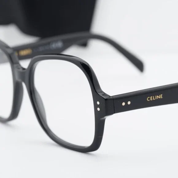 Celine CL50148I 001 Square Eyeglasses 53mm – Shiny Black - Picture 2 of 9